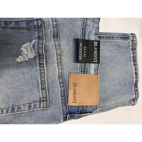 BlankNYC Wooster Slim Fit Mens Distressed Jeans Size 32 x 32 - Picture 5 of 10